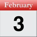 3 February 2014, Monday